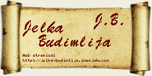 Jelka Budimlija vizit kartica